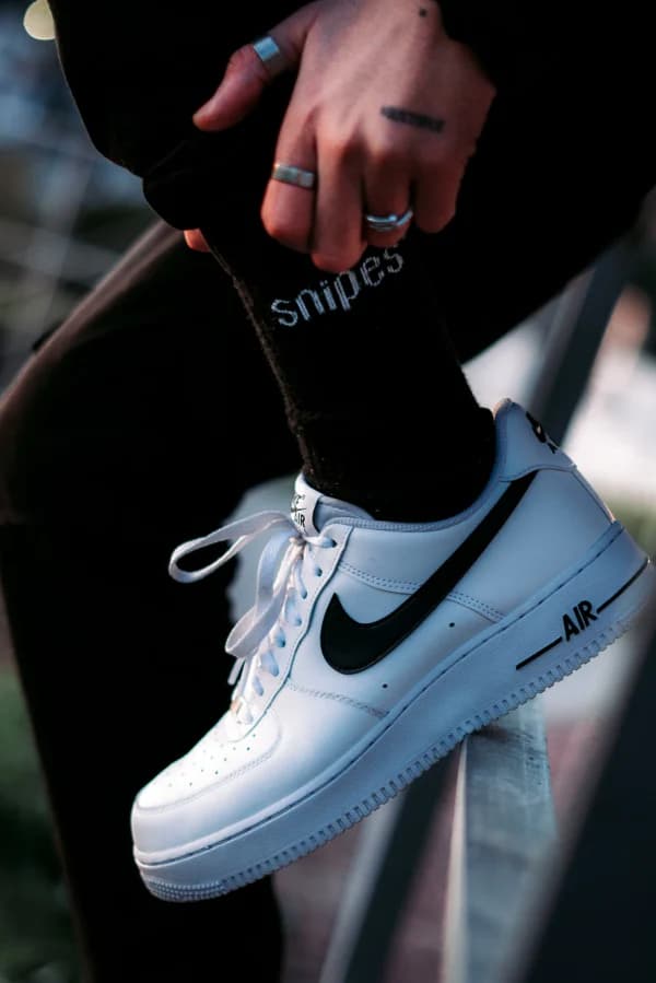 White Nike Air Force 1 sneakers cleaned and restored — The Shine Drop Calgary